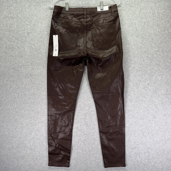 Joes Jeans Charlie Pants Womens 30 Brown High Rise Skinny Coated Ankle - Picture 7 of 12